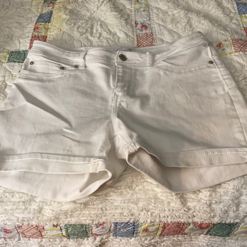 Seven White denim shorts